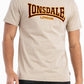 LONSDALE LONDON T-Shirt mit klassischem Flockdruck auf der Brust/Front (beige)