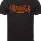 LONSDALE LONDON T-Shirt mit klassischem Flockdruck auf der Brust/Front (black - schwarz)