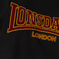 LONSDALE LONDON T-Shirt mit klassischem Flockdruck auf der Brust/Front (black - schwarz)
