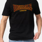 LONSDALE LONDON T-Shirt mit klassischem Flockdruck auf der Brust/Front (black - schwarz)