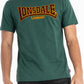 LONSDALE LONDON T-Shirt mit klassischem Flockdruck auf der Brust/Front (dunkelgrün - bottlegreen)