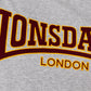 LONSDALE LONDON T-Shirt mit klassischem Flockdruck auf der Brust/Front (grau melange - grey)