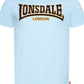 LONSDALE LONDON T-Shirt mit klassischem Flockdruck auf der Brust/Front (hellblau - sky)