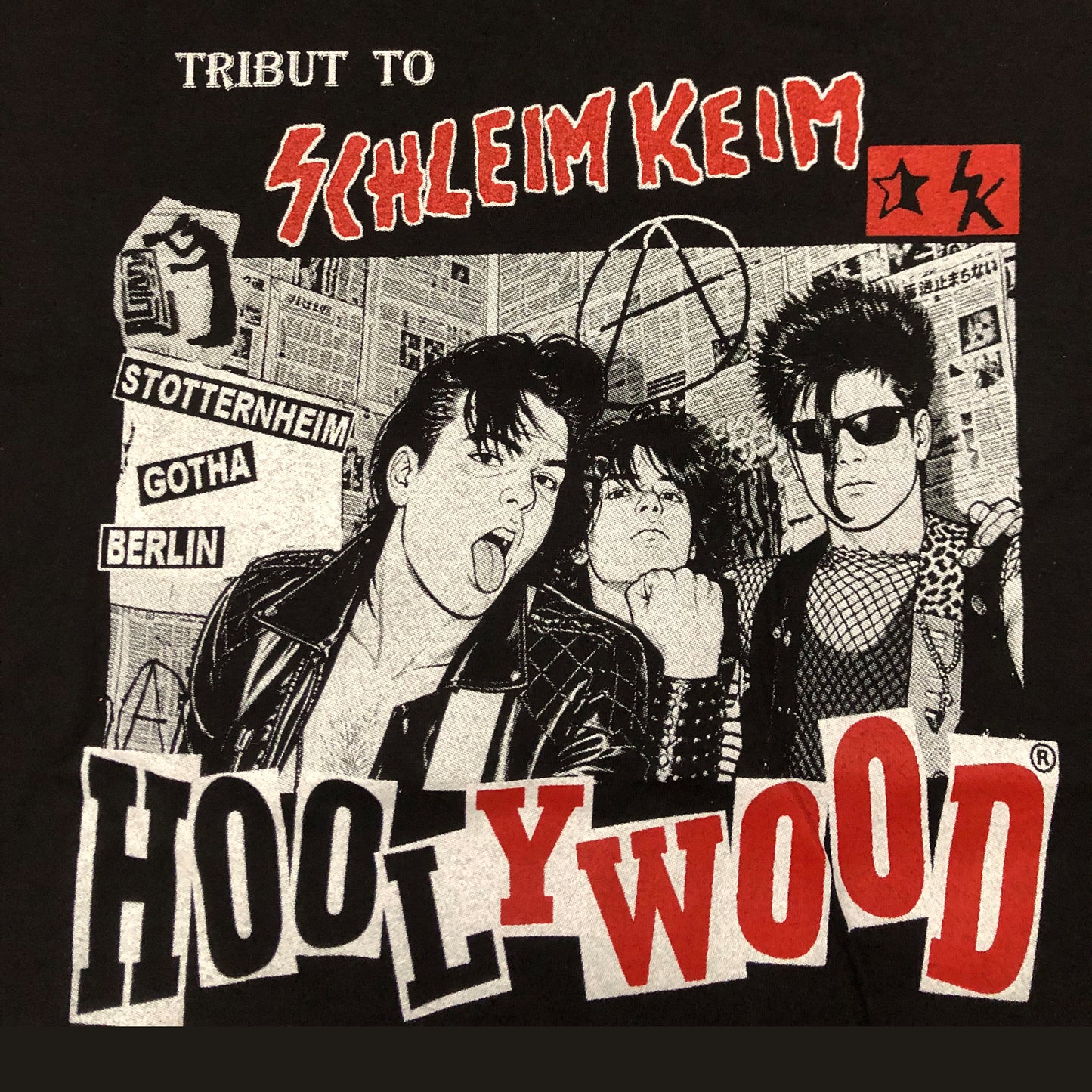 HOOLYWOOD Nicki TRIBUTTO - ein SCHLEIMKEIM T-Shirt in Kleinstauflage zum Gedenken und Erinnern an eine wichtige Band (schwarz - black)