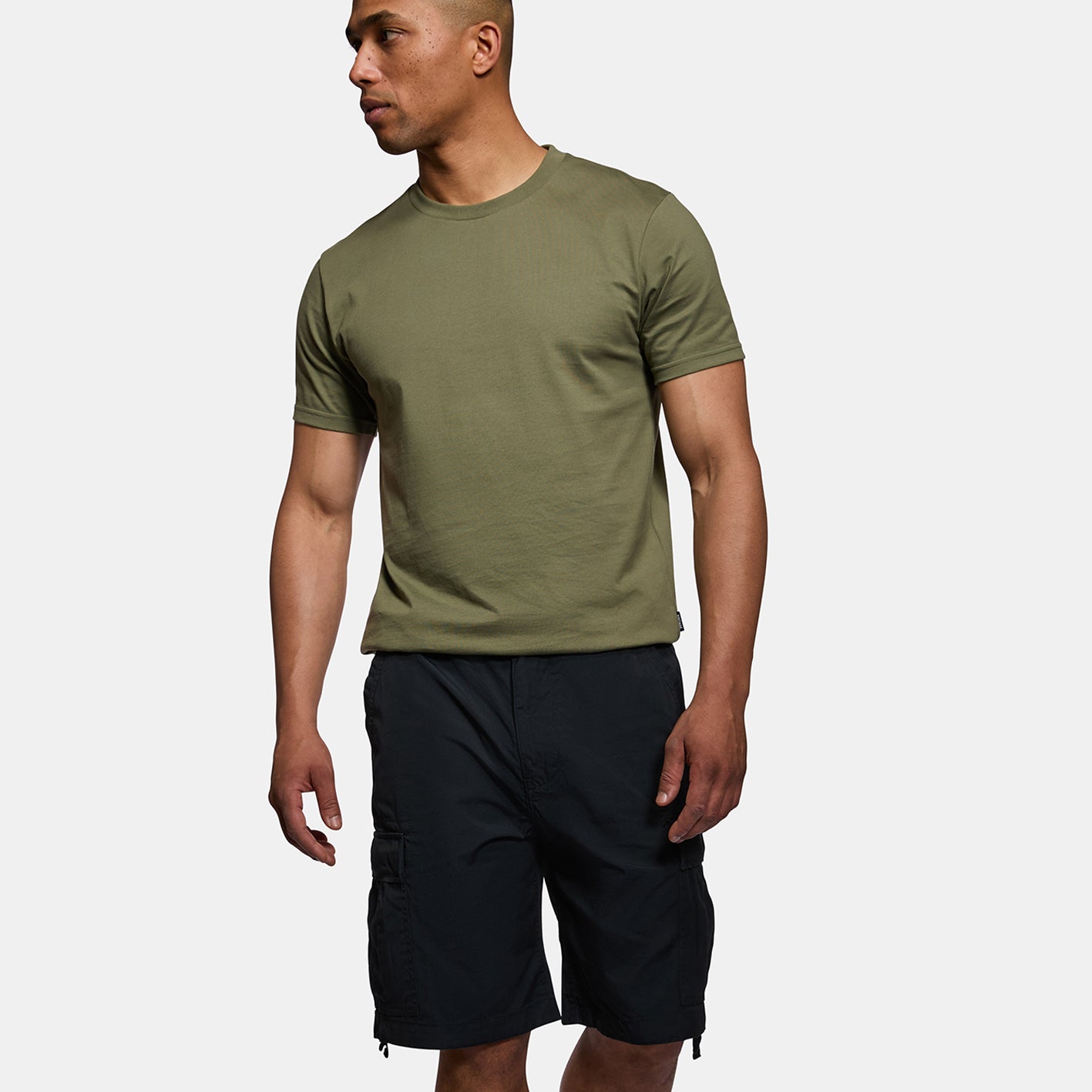 Kurze Hose - Cargo Short 100% Baumwolle - Cotton (schwarz - black)