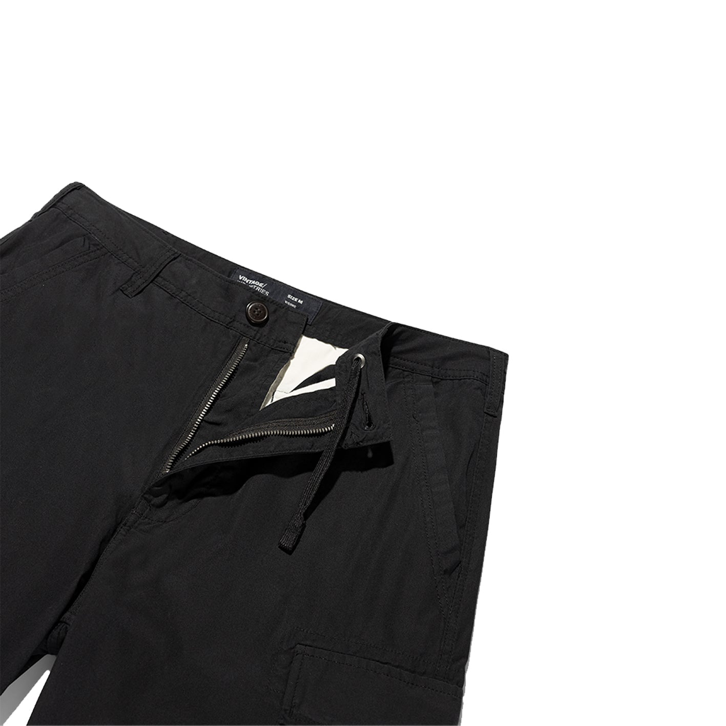 Kurze Hose - Cargo Short 100% Baumwolle - Cotton (schwarz - black)