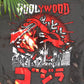 HOOLYWOOD T-Shirt GODZILLA kurzarm regular limited Edition 100% Siebdruck made in Germany (grau - grey)