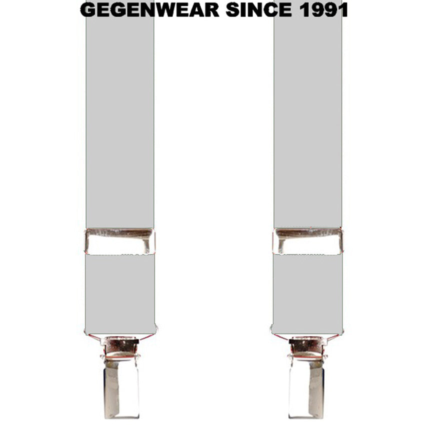 Hosenträger Brases klassisch british UK Mod and Skinhead Szene MADE IN GERMANY (weiss - white)