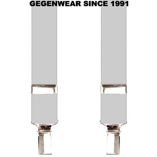 Hosenträger Brases klassisch british UK Mod and Skinhead Szene MADE IN GERMANY (weiss - white)