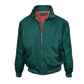 Harrington Jacke Blouson mit schottischem Tartan Futter (bottle green - dunkelgrün)