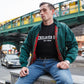 Harrington Jacke Blouson mit schottischem Tartan Futter (bottle green - dunkelgrün)