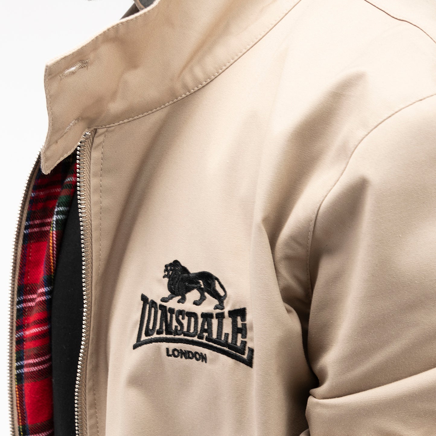 LONSDALE Harrington Jacke schmale Passform (beige - sand)