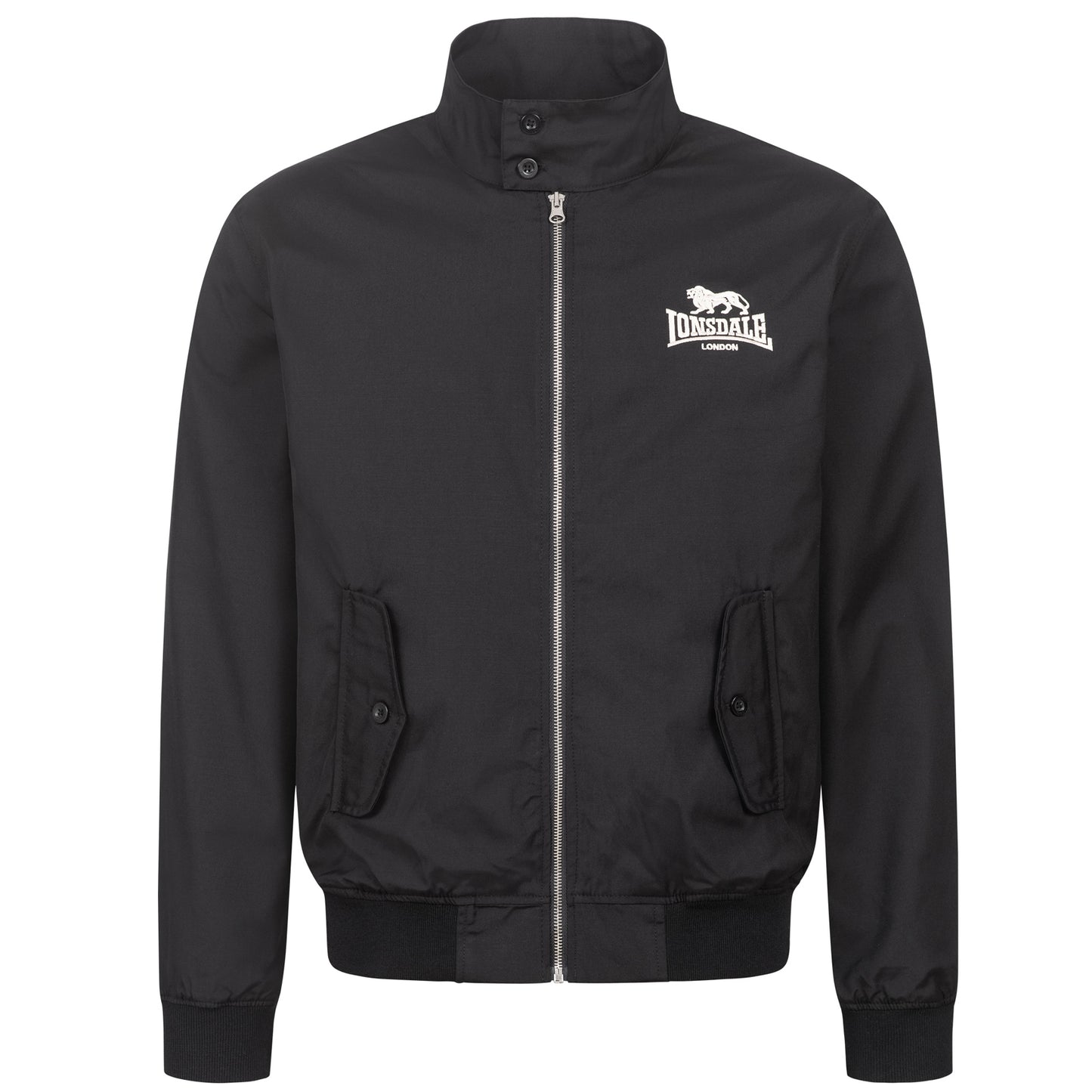 LONSDALE Harrington Jacke schmale Passform (black - schwarz)