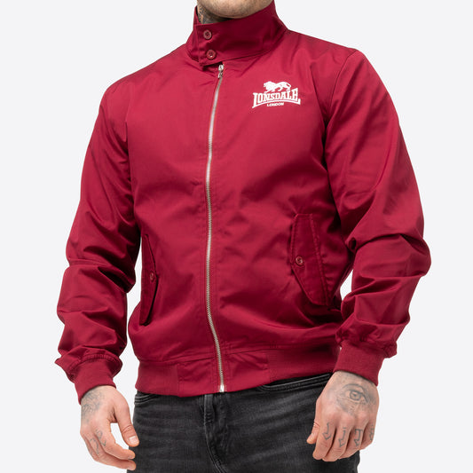 LONSDALE Harrington Jacke schmale Passform (burgundy - weinrot)