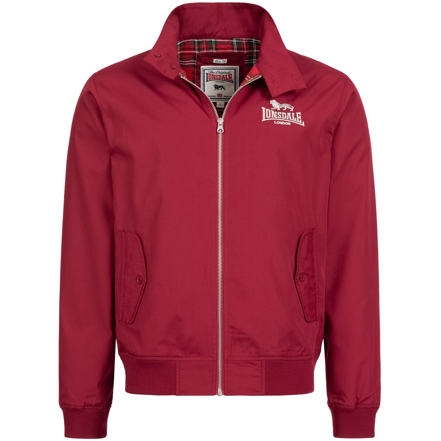 LONSDALE Harrington Jacke schmale Passform (burgundy - weinrot)