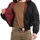 HARRINGTON Jacke mit Kapuze und schottischem Tartan Futter (schwarz - black)