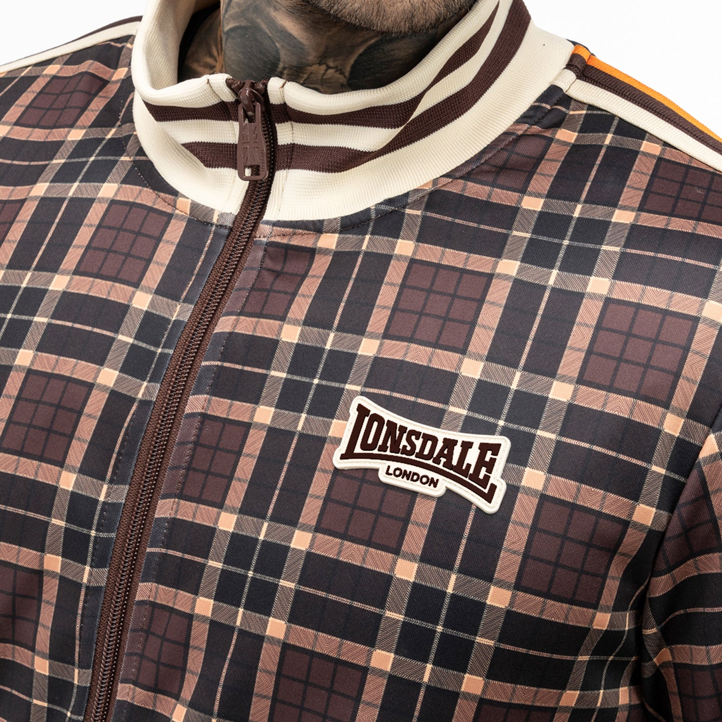 Trainingsjacke "The Gentlemen" Trackjacket von LONSDALE LONDON (hedley-karo-brown)