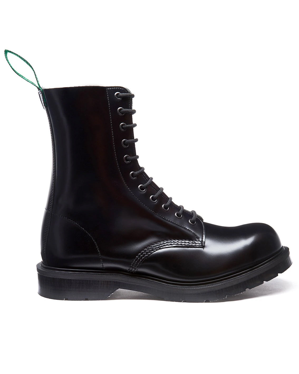 SOLOVAIR ''Highlander'' 11 Eye Steel Toe Derby Boot Stiefel mit Stahlkappe (black - schwarz)