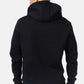 LONSDALE London Hoodie Kapuzensweatshirt mit klassischem zweifarbigem Flockdruck (black - schwarz)