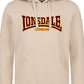 LONSDALE London Hoodie Kapuzensweatshirt mit klassischem zweifarbigem Flockdruck (beige)