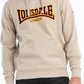 LONSDALE London Hoodie Kapuzensweatshirt mit klassischem zweifarbigem Flockdruck (beige)
