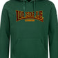 LONSDALE London Hoodie Kapuzensweatshirt mit klassischem zweifarbigem Flockdruck (dunkelgrün - bottlegreen)