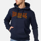 LONSDALE London Hoodie Kapuzensweatshirt mit klassischem zweifarbigem Flockdruck (navy - dunkelblau)