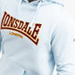 LONSDALE London Hoodie Kapuzensweatshirt mit klassischem zweifarbigem Flockdruck  (hellblau - sky)
