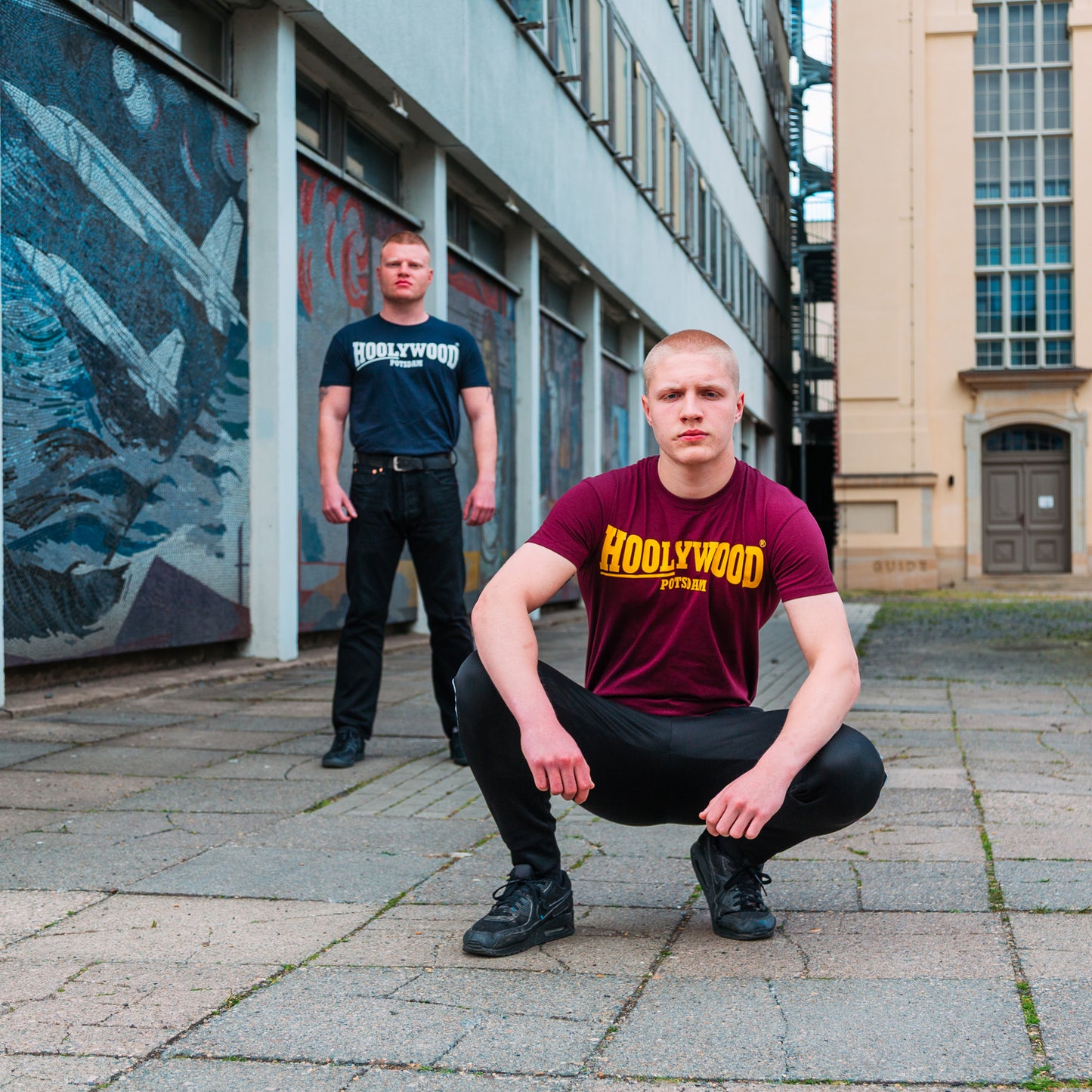HOOLYWOOD - KRIEG DEN PALÄSTEN - POTSDAM - unsere neue Serie von streng limitierten T-Shirts/Nick (dunkelblau - navy)