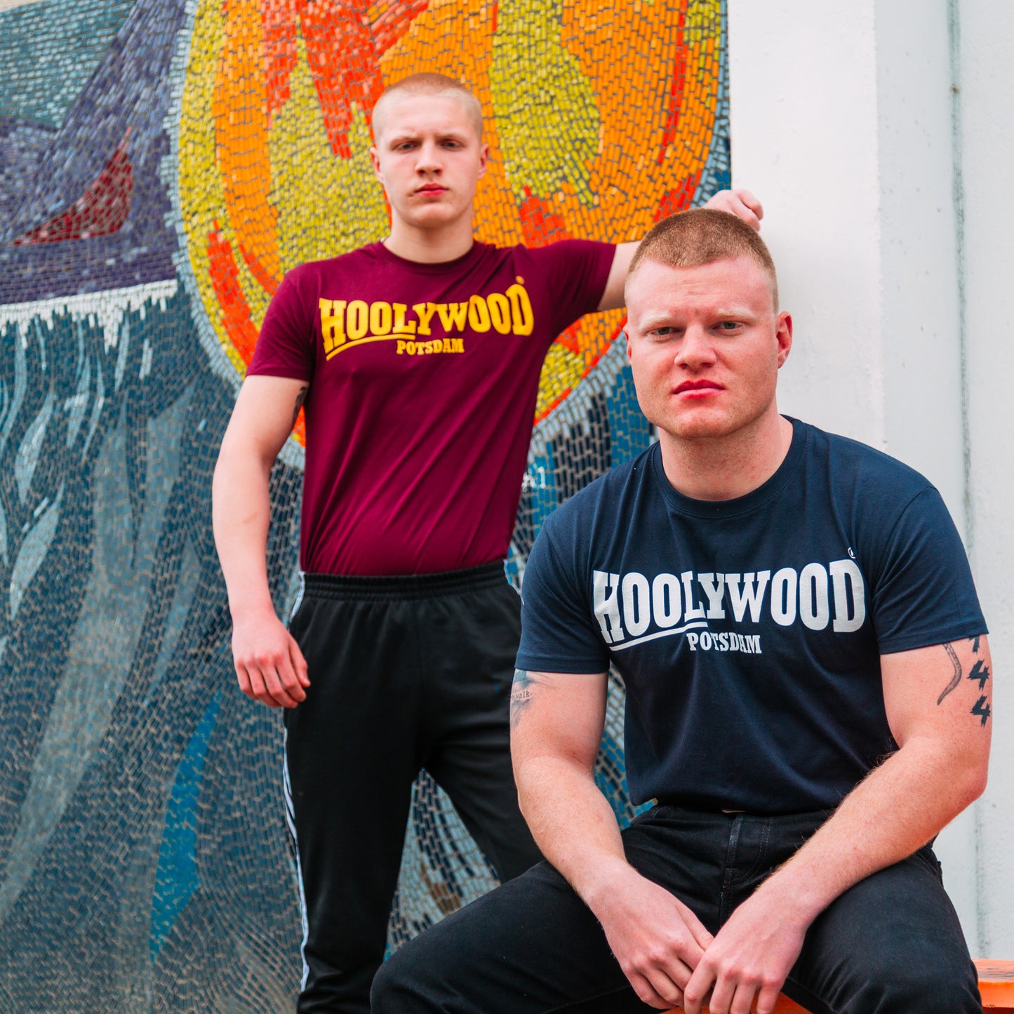 HOOLYWOOD - KRIEG DEN PALÄSTEN - POTSDAM - unsere neue Serie von streng limitierten T-Shirts/Nick (dunkelblau - navy)