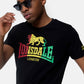 LONSDALE LONDON T-Shirt mit mehrfarbigen Löwen Druck (Jamaica colors)