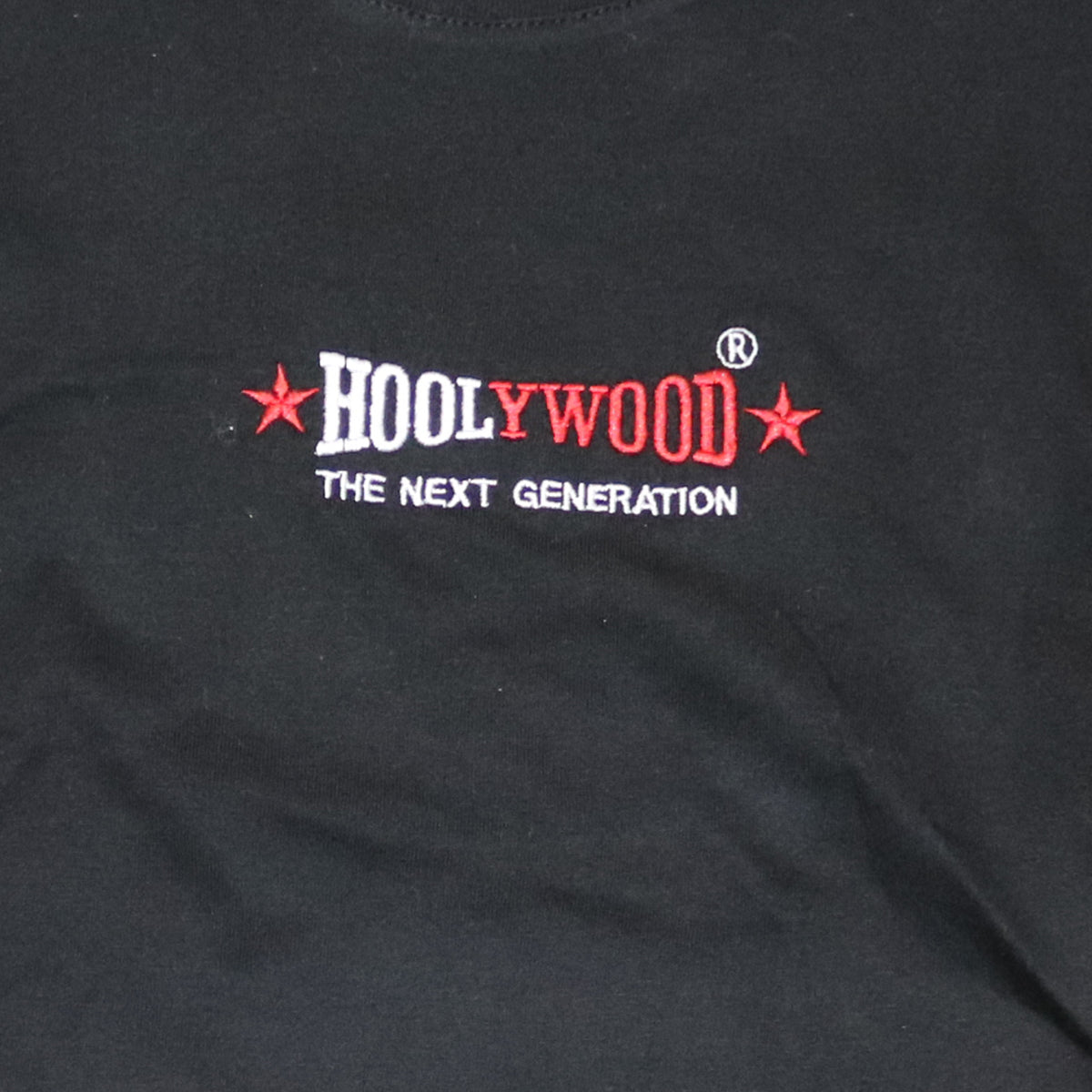 HOOLYWOOD Kids T-Shirt THE NEXT GENERATION hochwärtiger zweifarbiger Stick Made in Germany (schwarz/black)