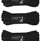 Schnürsenkel für 14 Loch Boots/Stiefel 3 Paar Round-Laces Länge ca.200cm  (schwarz - black)