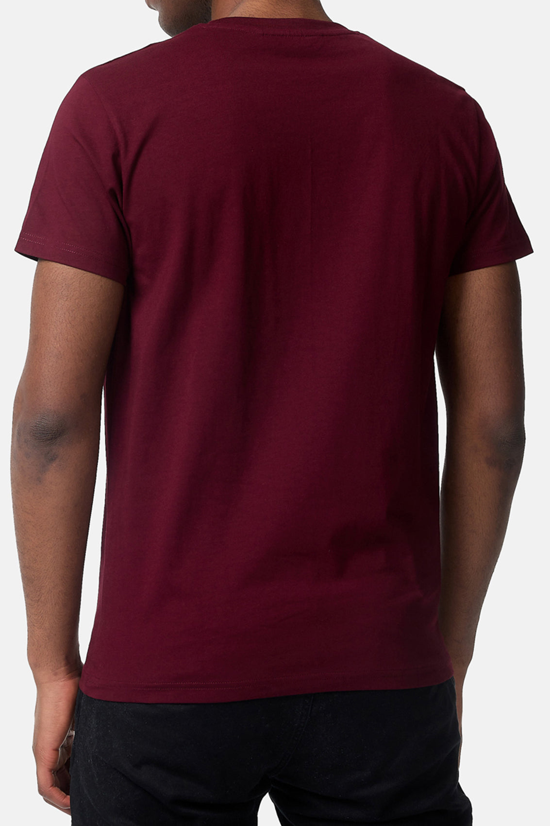LONSDALE LONDON LION T-Shirt (burgundy/wh - weinrot/weiss)