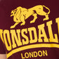 LONSDALE LONDON LION T-Shirt (weínrot - oxblood)