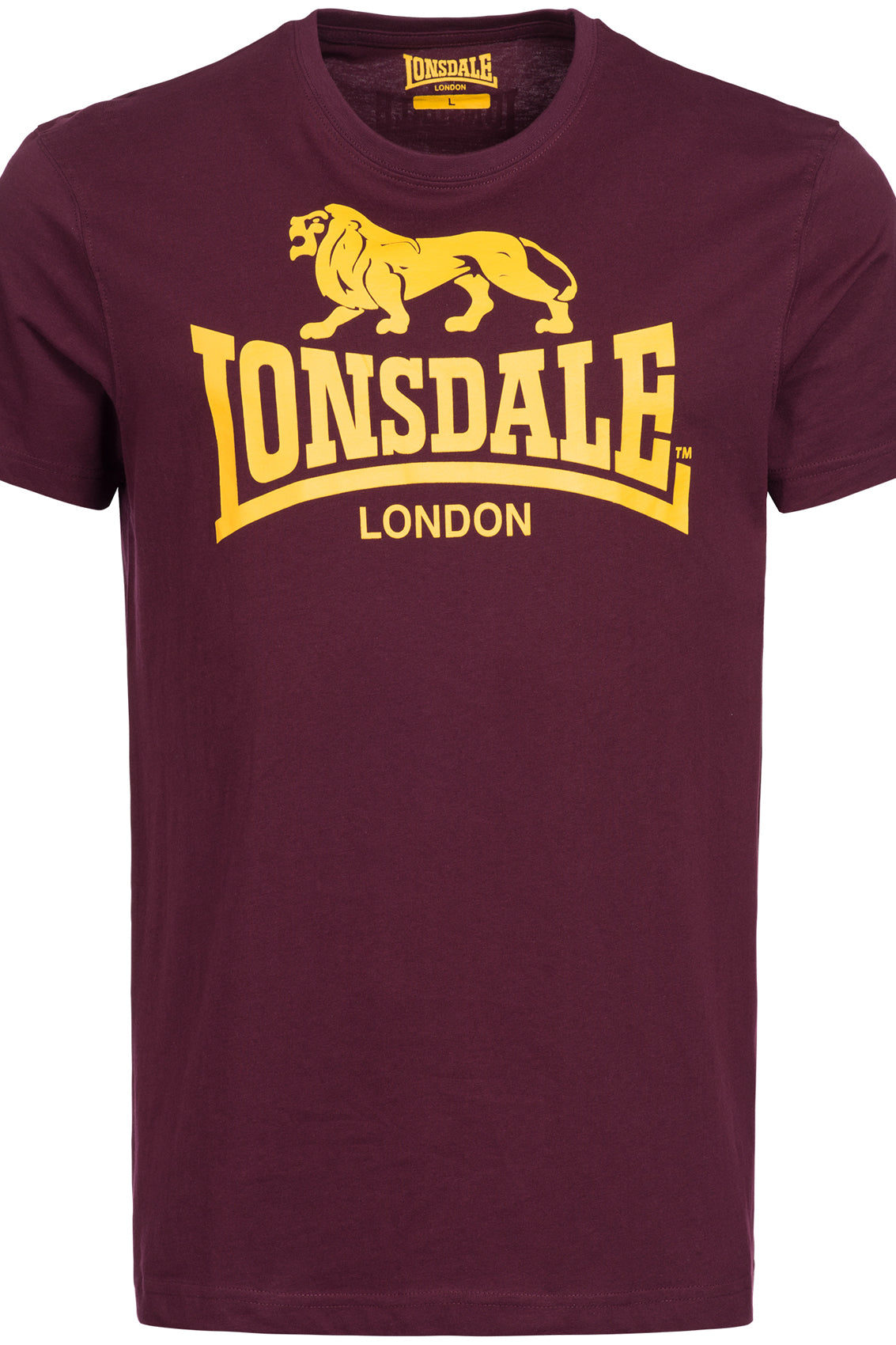 LONSDALE LONDON LION T-Shirt (weínrot - oxblood)