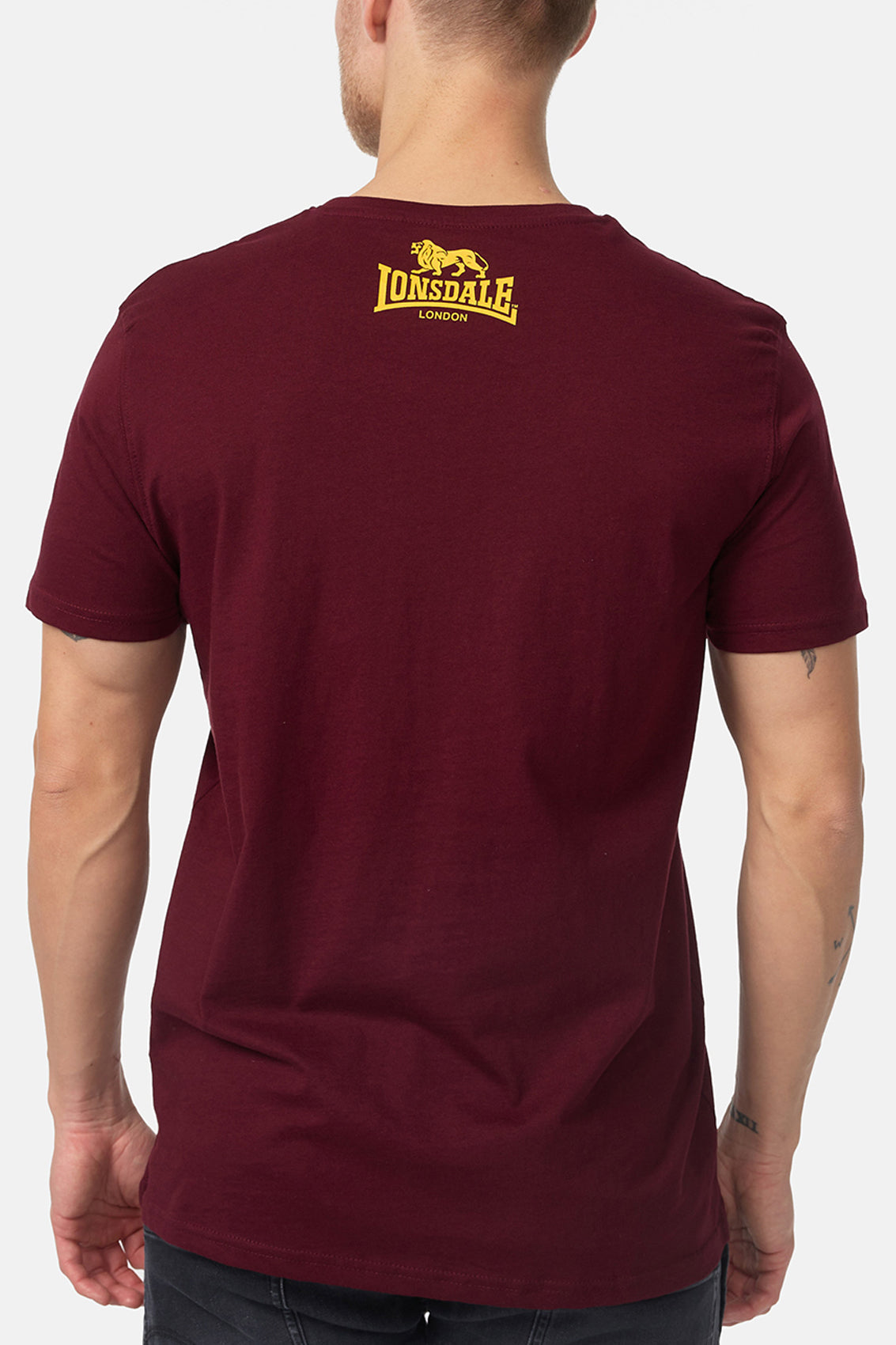 LONSDALE LONDON LION T-Shirt (weínrot - oxblood)