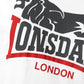 LONSDALE LONDON T-Shirt mit zweifarbigen Löwen Druck (white - weiss)