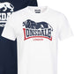 LONSDALE LONDON T-Shirt mit zweifarbigen Löwen Druck (white - weiss)