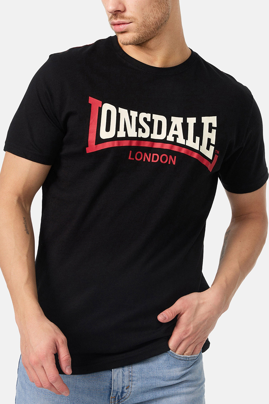 LONSDALE LONDON T-Shirt TWO TONE (black-schwarz)
