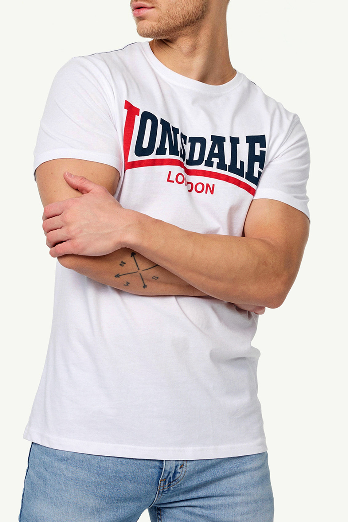 LONSDALE LONDON T-Shirt TWO TONE (weiss-white)
