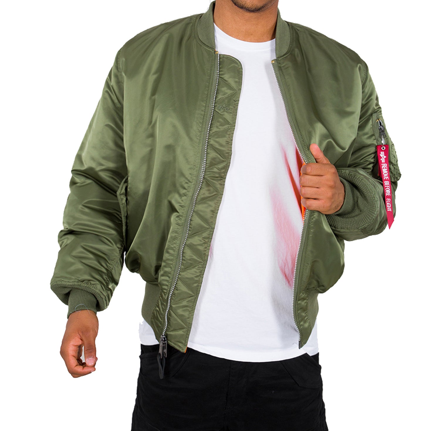 ALPHA IND. Bomberjacket, Fliegerjacke (sage green - olive grün)