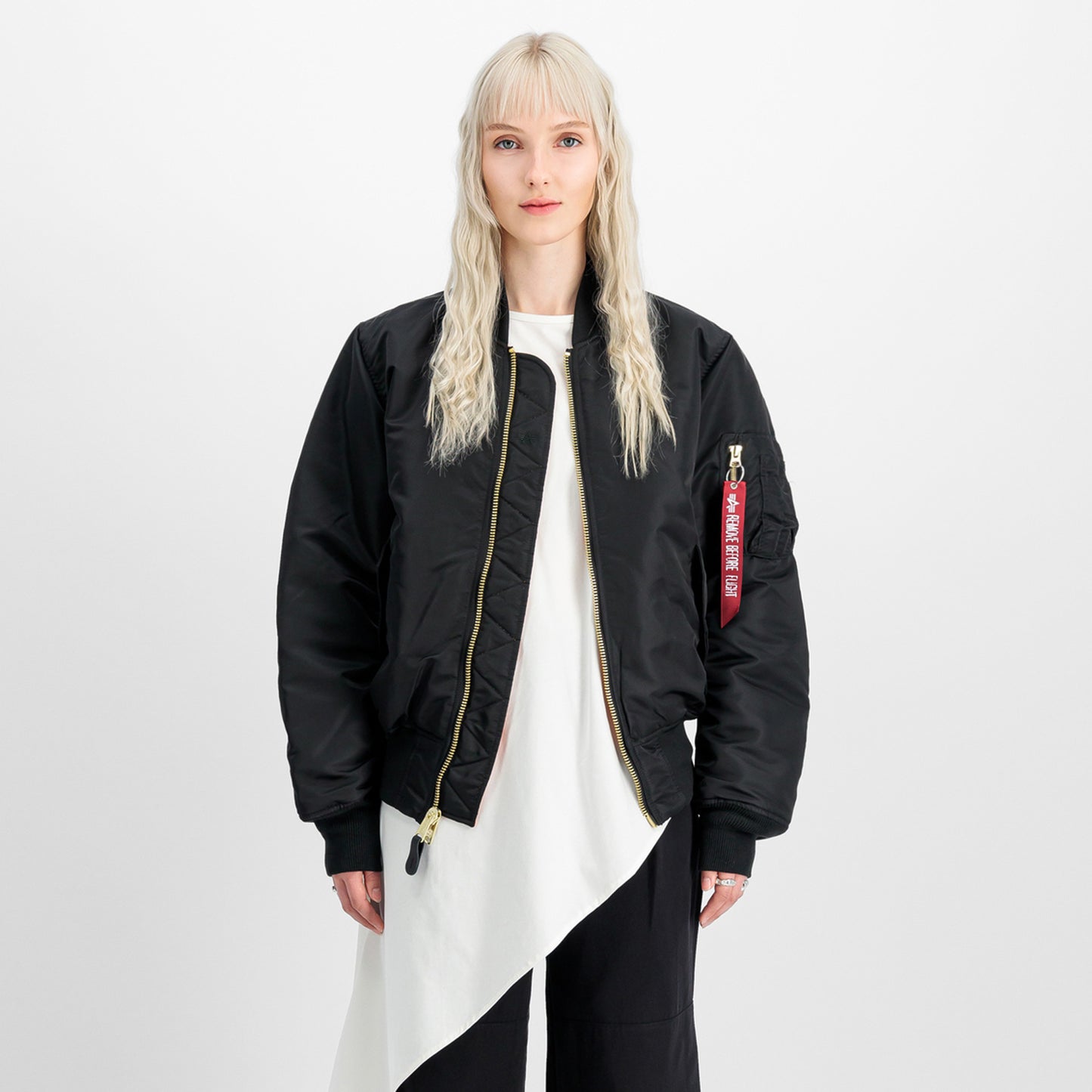 ALPHA IND. Bomberjacket, Fliegerjacke (black - schwarz)