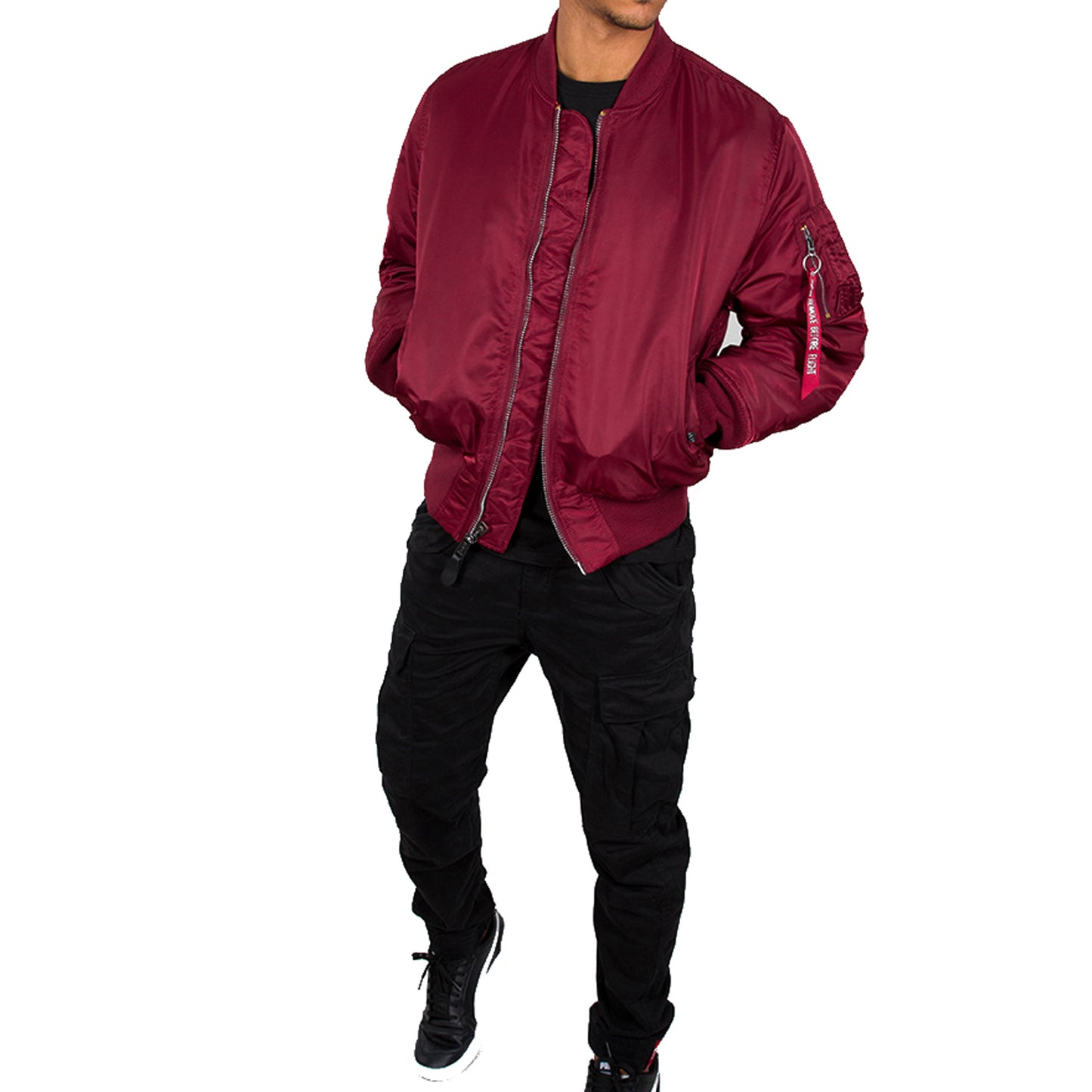 ALPHA IND. Bomberjacket, Fliegerjacke (weinrot - burgundy)
