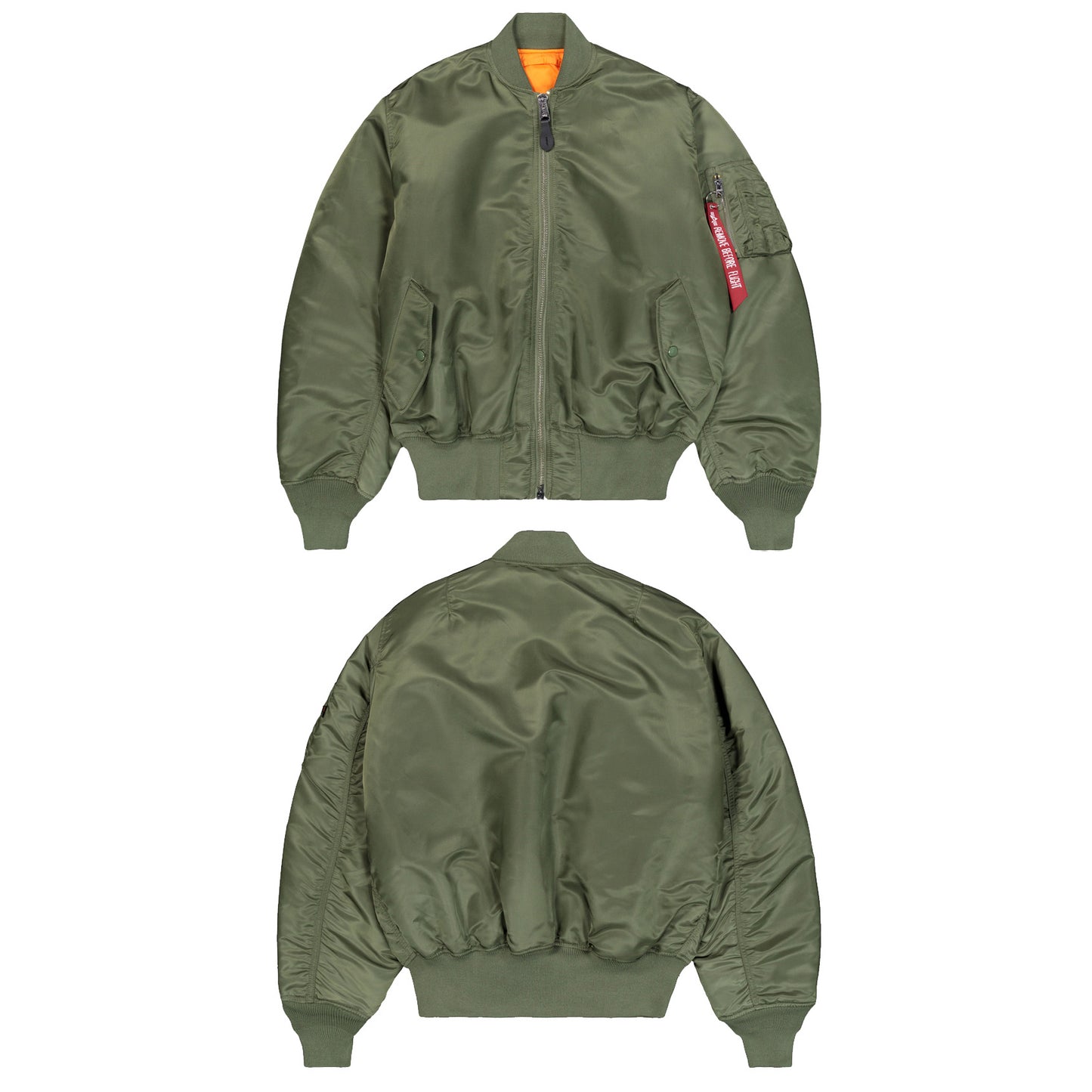ALPHA IND. Bomberjacket, Fliegerjacke (sage green - olive grün)