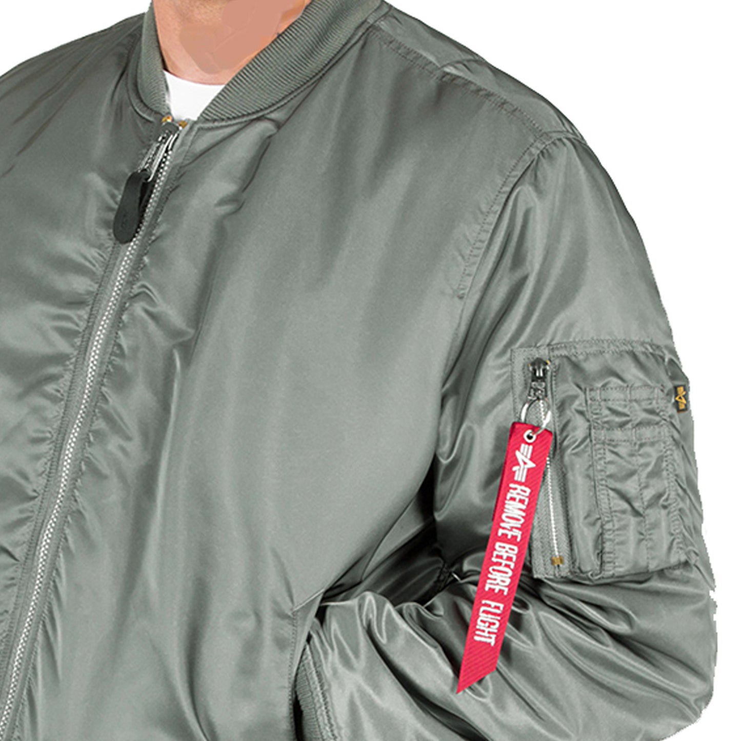 ALPHA IND. Bomberjacket, Fliegerjacke (vintage green - dunkles olive grün)