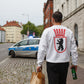 Sweatshirt OST-BERLIN manufactured by HOOLYWOOD Siebdruck Made in Germany (weiss - white)