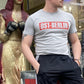 T-Shirt OST-BERLIN manufactured by HOOLYWOOD Siebdruck Made in Germany (grau -grey)