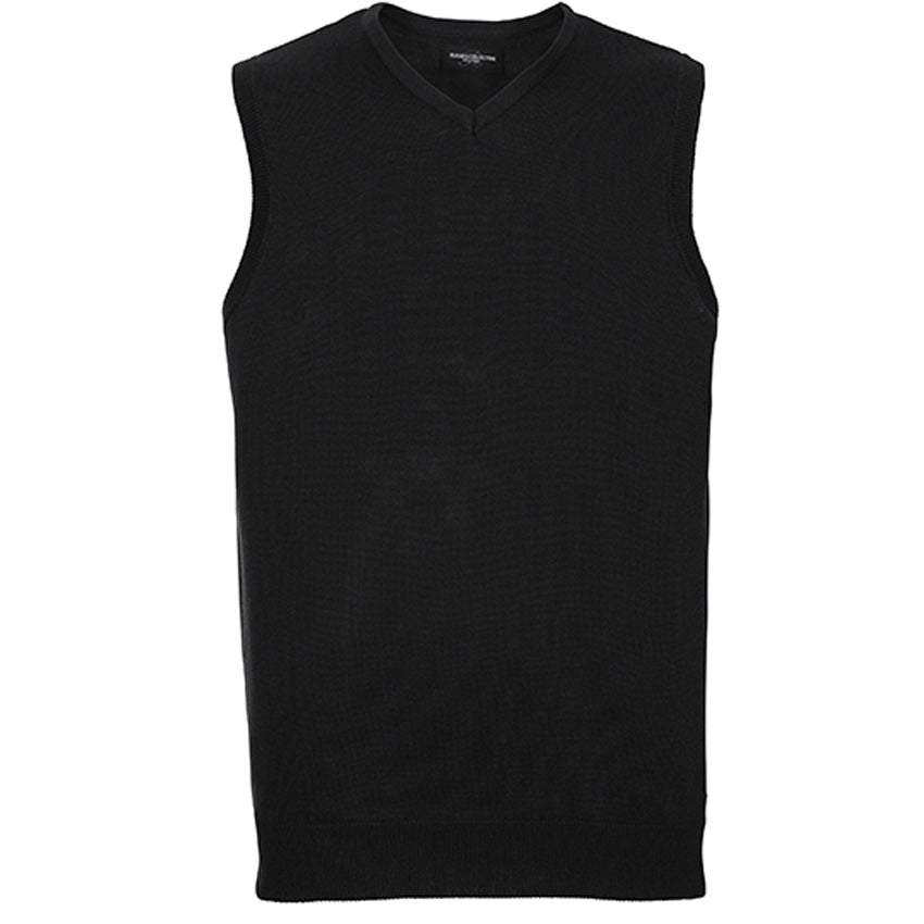 Pullunder Strickpullover ärmellos Russel since 1902 (black - schwarz)