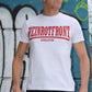 T-Shirt WEINROTFRONT kurzarm Frontdrtuck manufactured by HOOLYWOOD (weiss - white)
